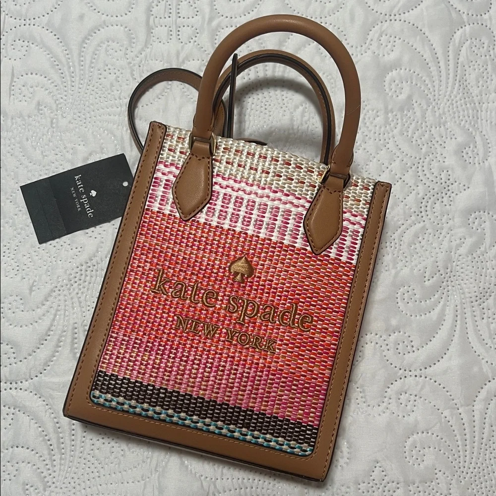 NWT- kate spade Mini Ellie Bag/ Crossbody/ Pink and Brown